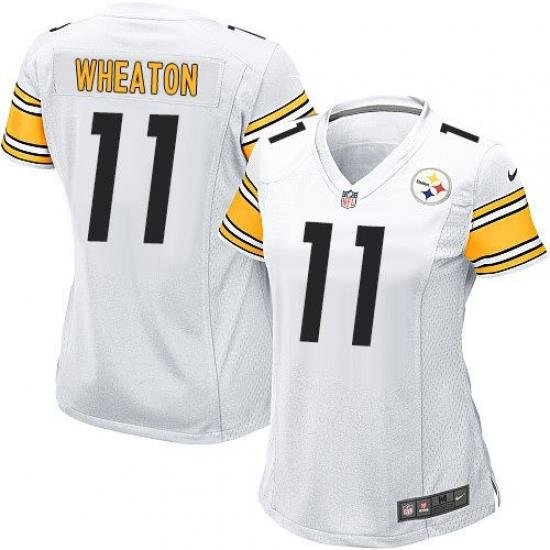 Nike Steelers #11 Markus Wheaton White Womens Stitched NFL Elite Jersey