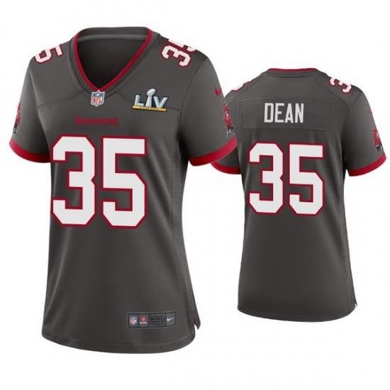 Women Jamel Dean Buccaneers Pewter Super Bowl Lv Game Jersey