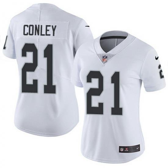 Nike Raiders #21 Gareon Conley White Womens Stitched NFL Vapor Untouchable Limited Jersey