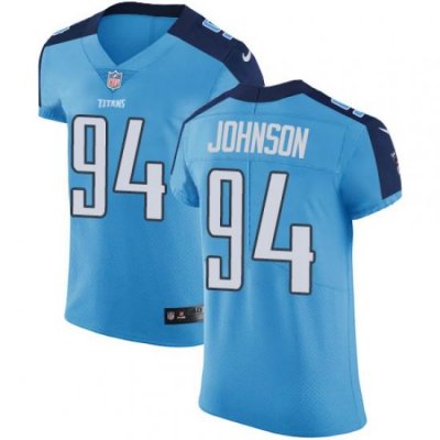 Nike Titans #94 Austin Johnson Light Blue Team Color Mens Stitched NFL Vapor Untouchable Elite Jersey