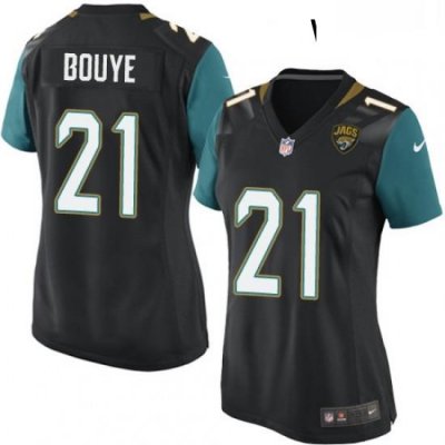 Womens Nike Jacksonville Jaguars 21 AJ Bouye Game Black Alternate NFL Jersey