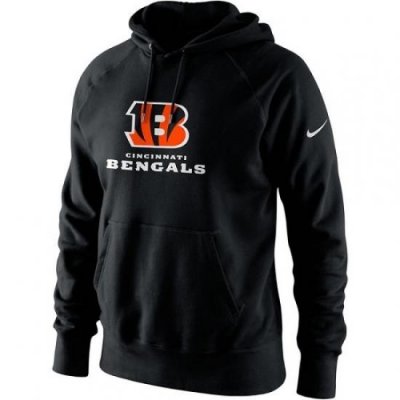 NFL Mens Cincinnati Bengals Nike Black Lockup Pullover Hoodie