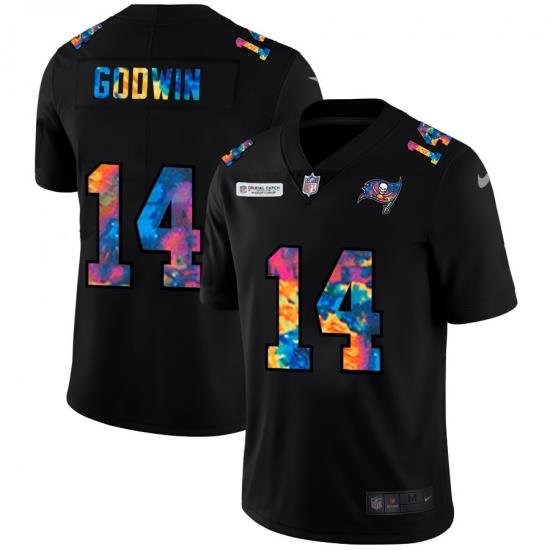 Tampa Bay Buccaneers 14 Chris Godwin Men Nike Multi Color Black 2020 NFL Crucial Catch Vapor Untouchable Limited Jersey