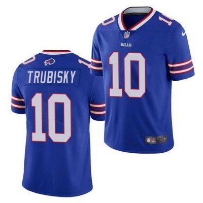 Youth Buffalo Bills 10 Mitchell Trubisky Blue Vapor Untouchable Limited Stitched Jersey