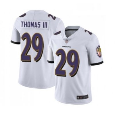 Youth Baltimore Ravens 29 Earl Thomas III White Vapor Untouchable Limited Player Football Jersey