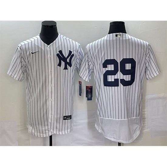 Men NeW York Yankees 29 Gio Urshela White Flex Base Stitched Baseball Jersey