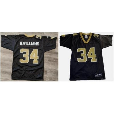 Men Puma ricky Williams new Orleans saints Black NFL Jersey