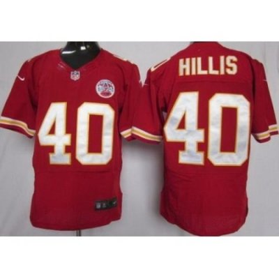 Nike Kansas City Chiefs 40 Peyton Hillis Red Elite NFL Jersey