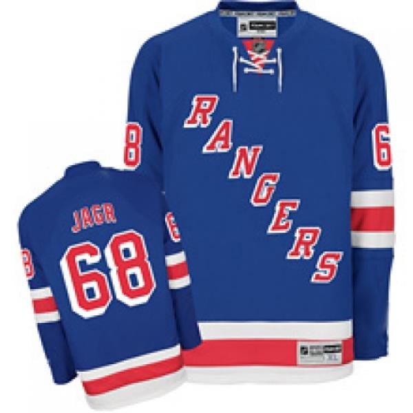 RBK hockey jerseys,NY Rangers 68# Jaromir Jagr blue