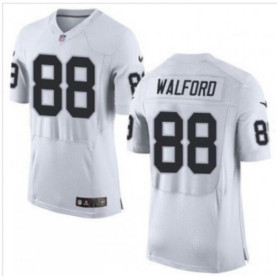 Nike Oakland Raiders #88 Clive Walford White Men 27s Stitched NFL New Elite Jersey