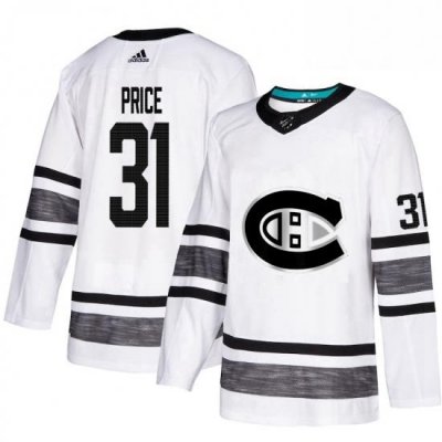 Mens Adidas Montreal Canadiens 31 Carey Price White 2019 All Star Game Parley Authentic Stitched NHL Jersey