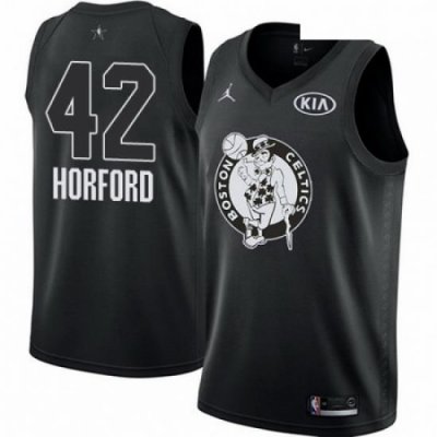 Mens Nike Jordan Boston Celtics 42 Al Horford Swingman Black 2018 All Star Game NBA Jersey