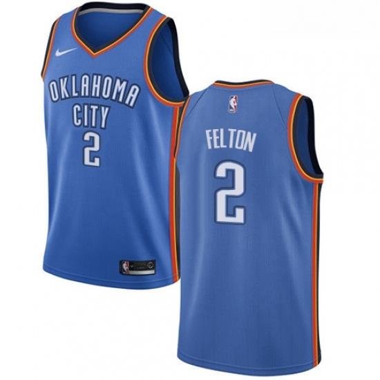 Womens Nike Oklahoma City Thunder 2 Raymond Felton Swingman Royal Blue Road NBA Jersey Icon Edition