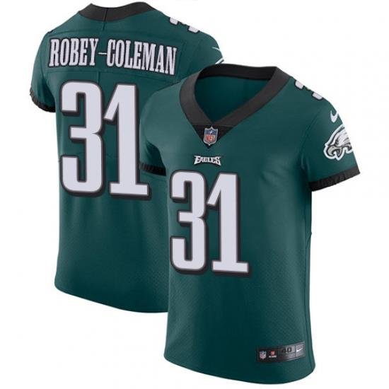 Nike Philadelphia Eagles 31 Nickell Robey Coleman Green Team Color Men Stitched NFL Vapor Untouchable Elite Jersey