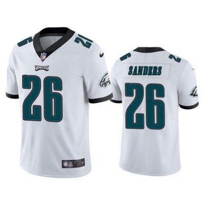 Youth Philadelphia Eagles 26 Miles Sanders White Vapor Untouchable Limited Stitched Football Jersey