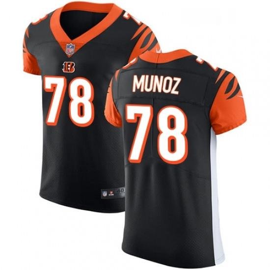 Mens Nike Cincinnati Bengals 78 Anthony Munoz Black Team Color Vapor Untouchable Elite Player NFL Jersey