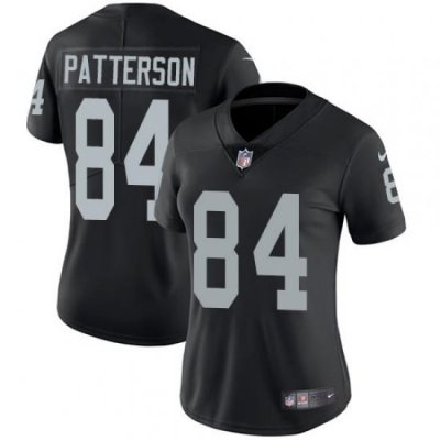 Nike Raiders #84 Cordarrelle Patterson Black Team Color Womens Stitched NFL Vapor Untouchable Limited Jersey