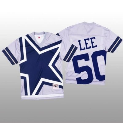 NFL Dallas Cowboys 50 Sean Lee White Men Mitchell  26 Nell Big Face Fashion Limited NFL Jersey