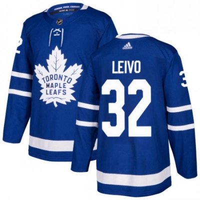 Youth Adidas Toronto Maple Leafs 32 Josh Leivo Authentic Royal Blue Home NHL Jersey