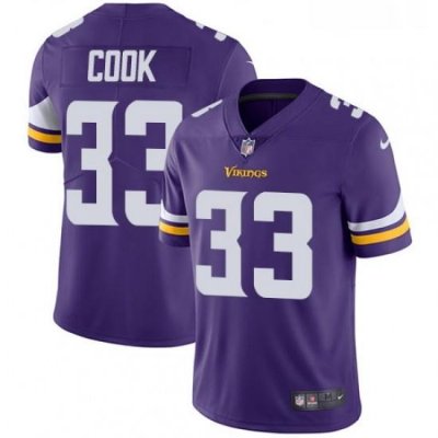 Youth Nike Minnesota Vikings 33 Dalvin Cook Purple Team Color Vapor Untouchable Limited Player NFL Jersey