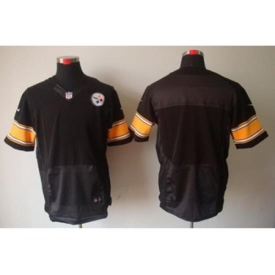 Nike Pittsburgh Steelers Blank Black Elite NFL Jersey