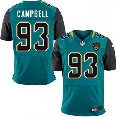 Men Nike Jacksonville Jaguars 93 Calais Campbell Teal Green Team Color Vapor Untouchable Elite Player NFL Jersey