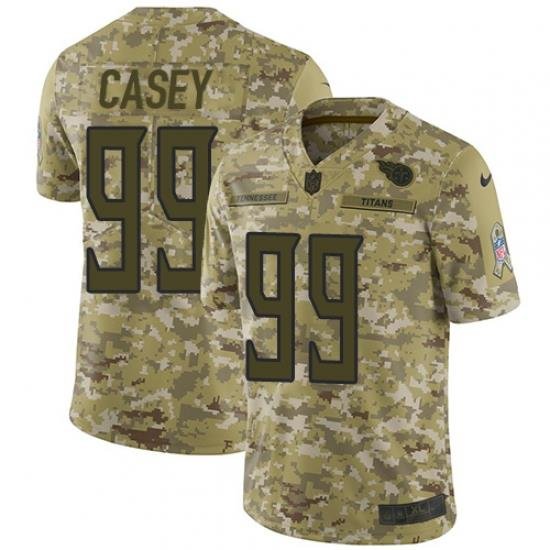 Nike Titans #99 Jurrell Casey Camo Men Stitched NFL Limited 2018 Salute To Service Jersey