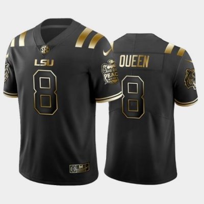 LSU Tiger Patrick Queen Black Golden Edition Men'S Jersey