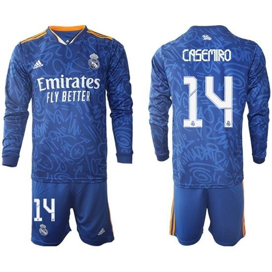 Men Real Madrid Long Sleeve Soccer Jerseys 530