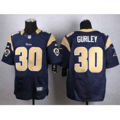 nike nfl jerseys st. louis rams 30 gurley blue[Elite][gurley]