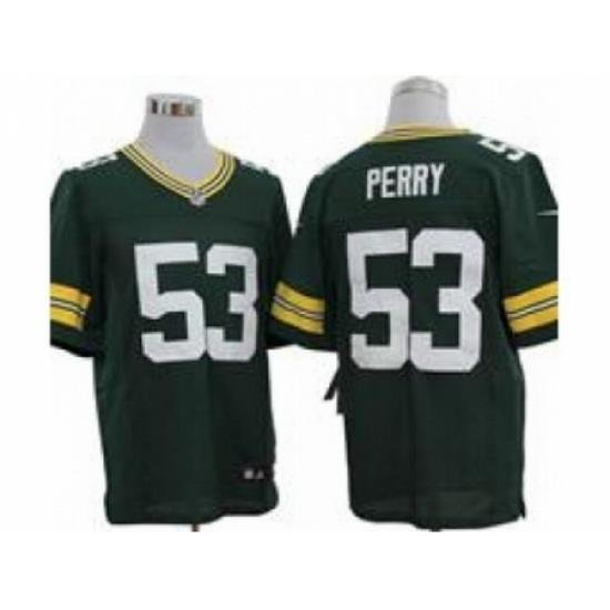 Nike Green Bay Packers 53 Nick Perry Green Elite NFL Jersey