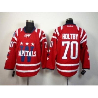 NHL Washington Capitals #70 Braden Holtby Red Stitched Jerseys(2015 Winter Classic)