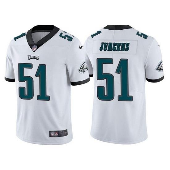 Men Philadelphia Eagles 51 Cameron Jurgens White Vapor Untouchable Limited Stitched Jersey