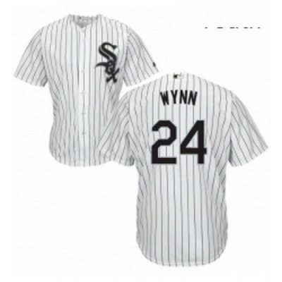 Youth Majestic Chicago White Sox 24 Early Wynn Authentic White Home Cool Base MLB Jersey