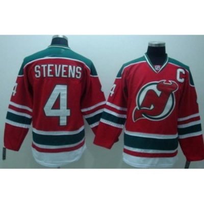 New Jersey Devils 4 STEVENS Red Jersey C patch