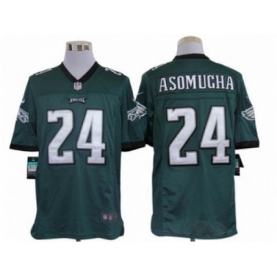 Nike Philadelphia Eagles 24 Nnamdi Asomugha Green Limited NFL Jersey