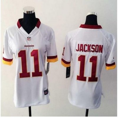 Women NEW Washington Redskins #11 DeSean Jackson White Stitched NFL Elite Jersey