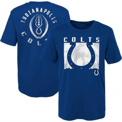 Men Indianapolis Colts Blue Preschool Liquid Camo Logo T Shirt