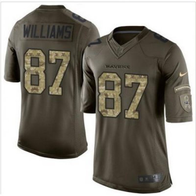 Nike Baltimore Ravens #87 Maxx Williams GreenI Men 27s Stitched NFL Limited Salute to Service Jersey