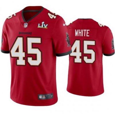 Men Devin White Buccaneers Red Super Bowl Lv Vapor Limited Jersey