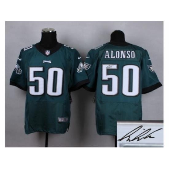 Nike Philadelphia Eagles 50 Kiko Alonso green Elite Signature Jerseys