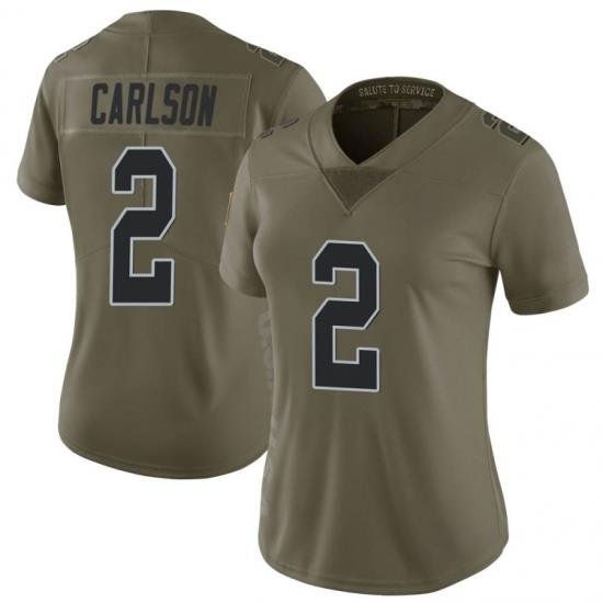 Women Las Vegas Raiders #2 Daniel Carlson 2017 Salute To Service Limited Jersey