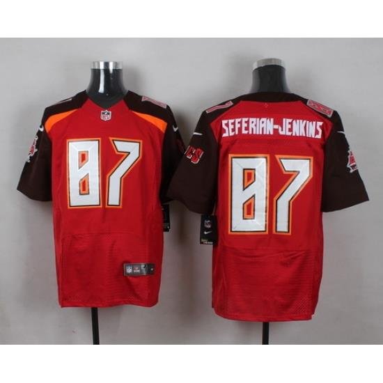 Nike Tampa Bay Buccaneers #87 Austin Seferian Jenkins Red Team Color Mens Stitched NFL New Elite Jersey