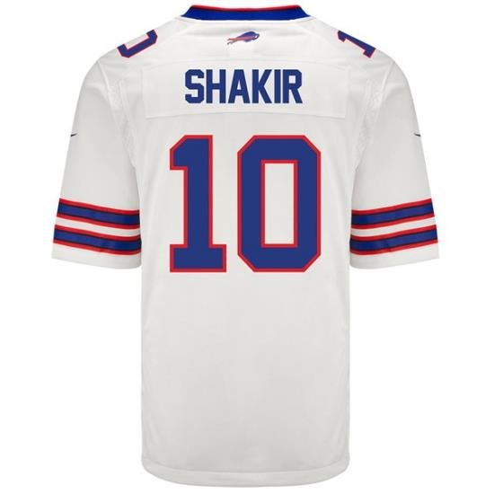 Men  Buffalo Bills 10 Khalil Shakir White Limited Jersey