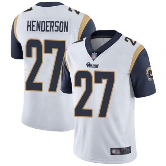 Rams 27 Darrell Henderson White Youth Stitched Football Vapor Untouchable Limited Jersey