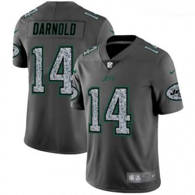 Nike Jets 14 Sam Darnold Gray Camo Vapor Untouchable Limited Jersey