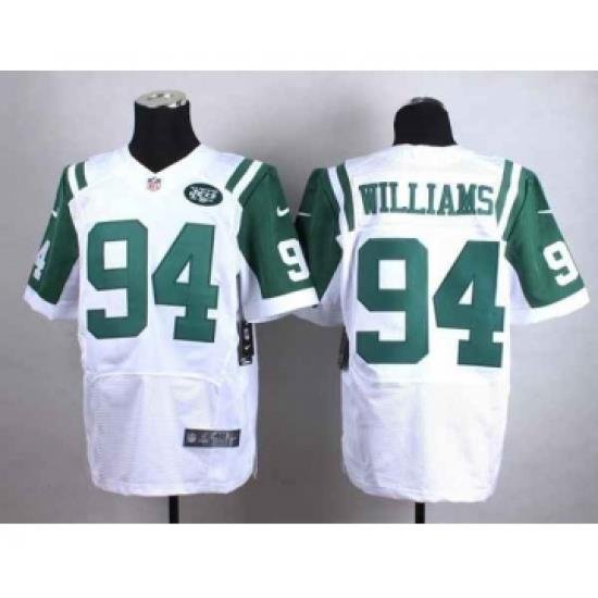 nike nfl jerseys new york jets 94 williams white[Elite]