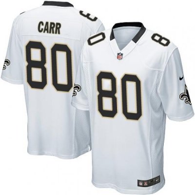 Game Nike White Mens Austin Carr Road Jersey NFL 80 New Orleans Saints