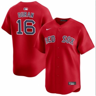 Men Boston Red Sox 16 Jarren Duran Red 2024 Alternate Limited Stitched Baseball Jersey