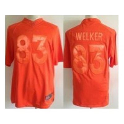 Nike Denver Broncos 83 Wes Welker Full Orange Limited NFL Jersey